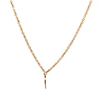 Cadena Rolo de Oro Amarillo 18K con 3 Dijes de Luna