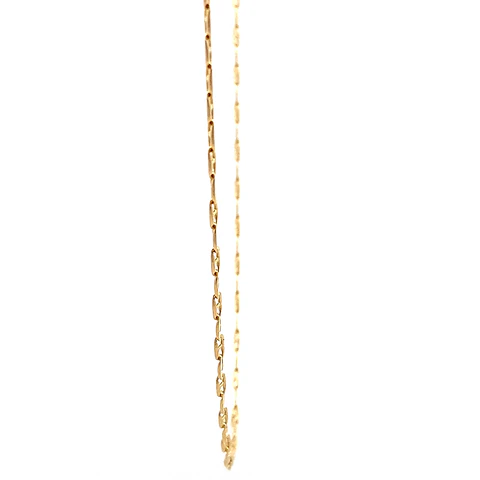 Cadena Banana de Oro Amarillo 18K