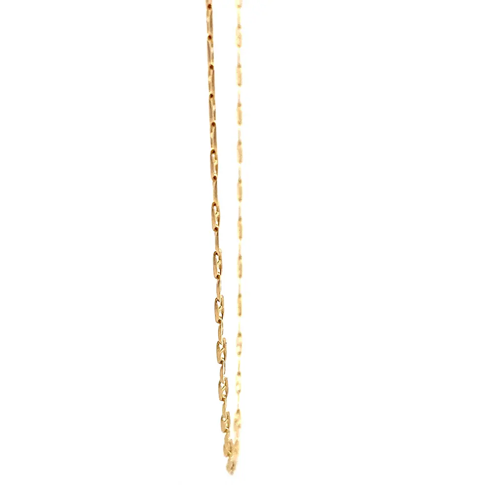 Cadena Banana de Oro Amarillo 18K