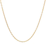 Cadena Limada de Oro Amarillo 18K