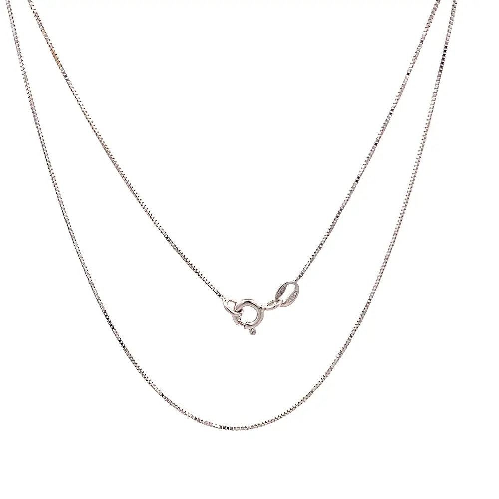 Cadena Veneciana de Oro Blanco 18K
