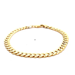 Pulsera Groumet de Oro Amarillo 18K