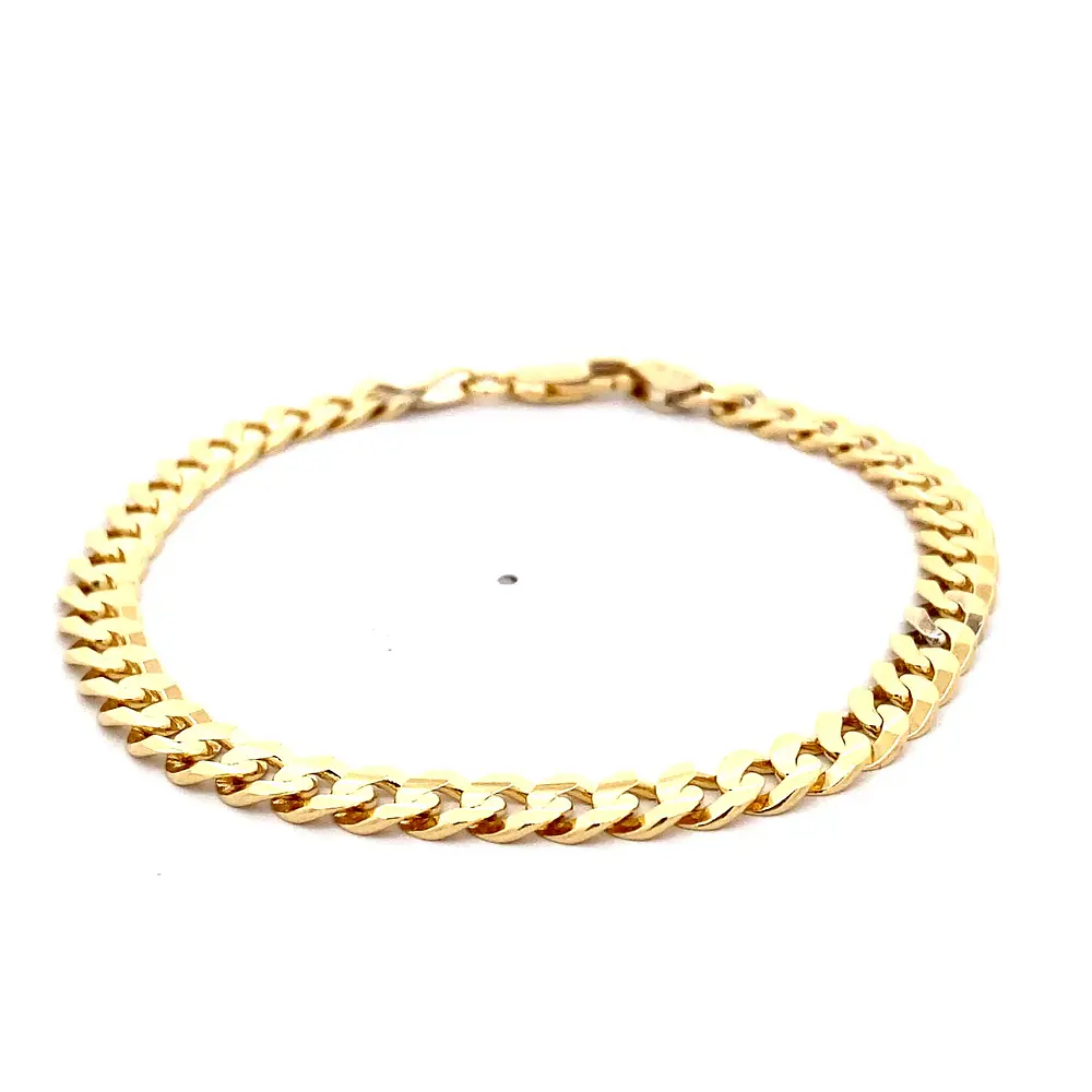 Pulsera Groumet de Oro Amarillo 18K