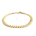 Pulsera Groumet de Oro Amarillo 18K