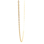Cadena Limada de Oro Amarillo 18K