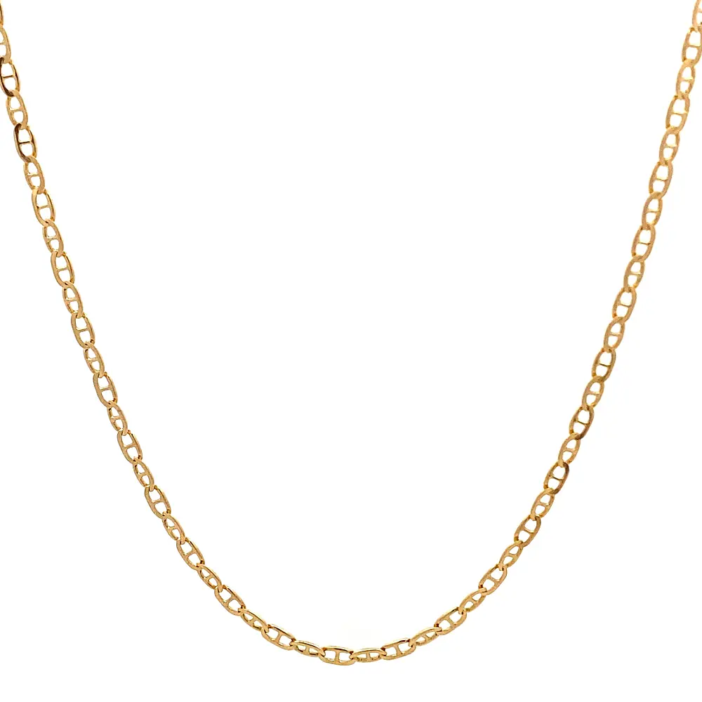 Cadena Banana de Oro Amarillo 18K