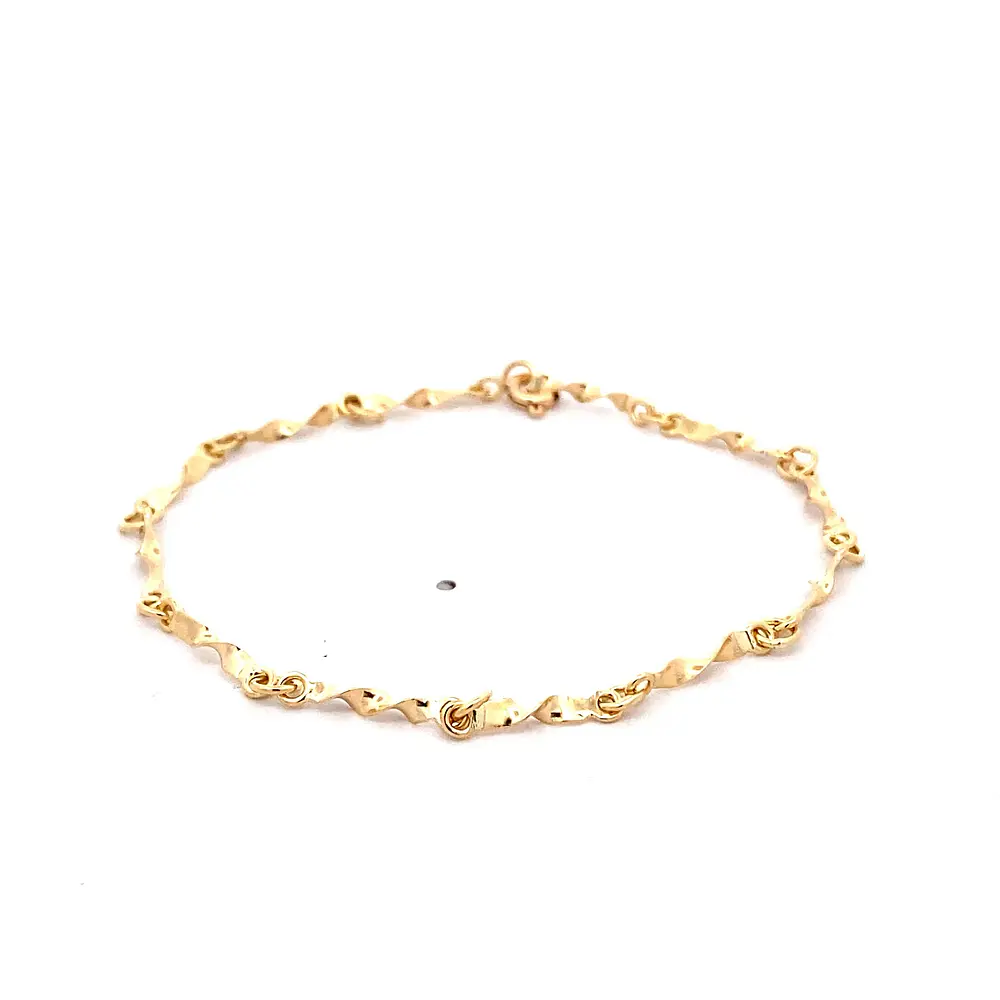 Pulsera Espirales de Oro Amarillo 18K