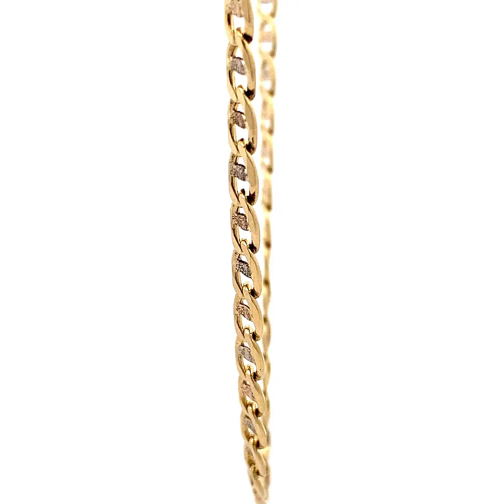Cadena Banana Tres Oros 18K