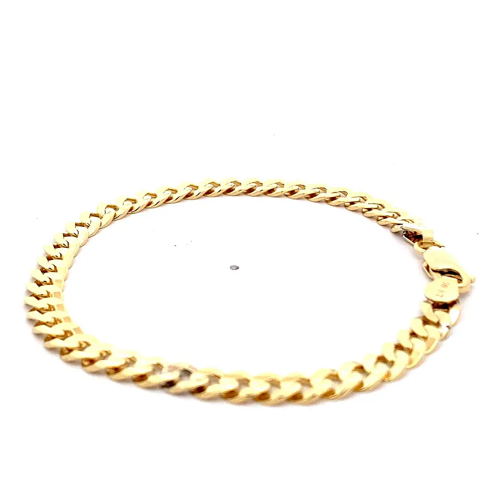 Pulsera Groumet de Oro Amarillo 18K