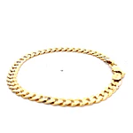 Pulsera Groumet de Oro Amarillo 18K