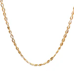 Cadena Ovalada Calada de Oro Amarillo 18K