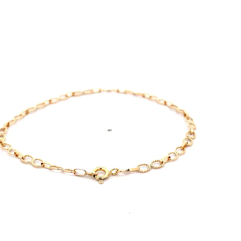 Pulsera de Infinitos Calados y Entorchados en Oro Amarillo 18K