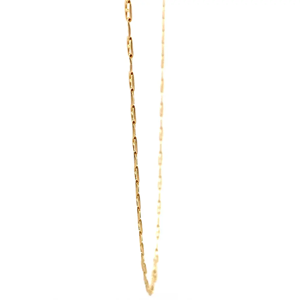 Cadena Banana de Oro Amarillo 18K
