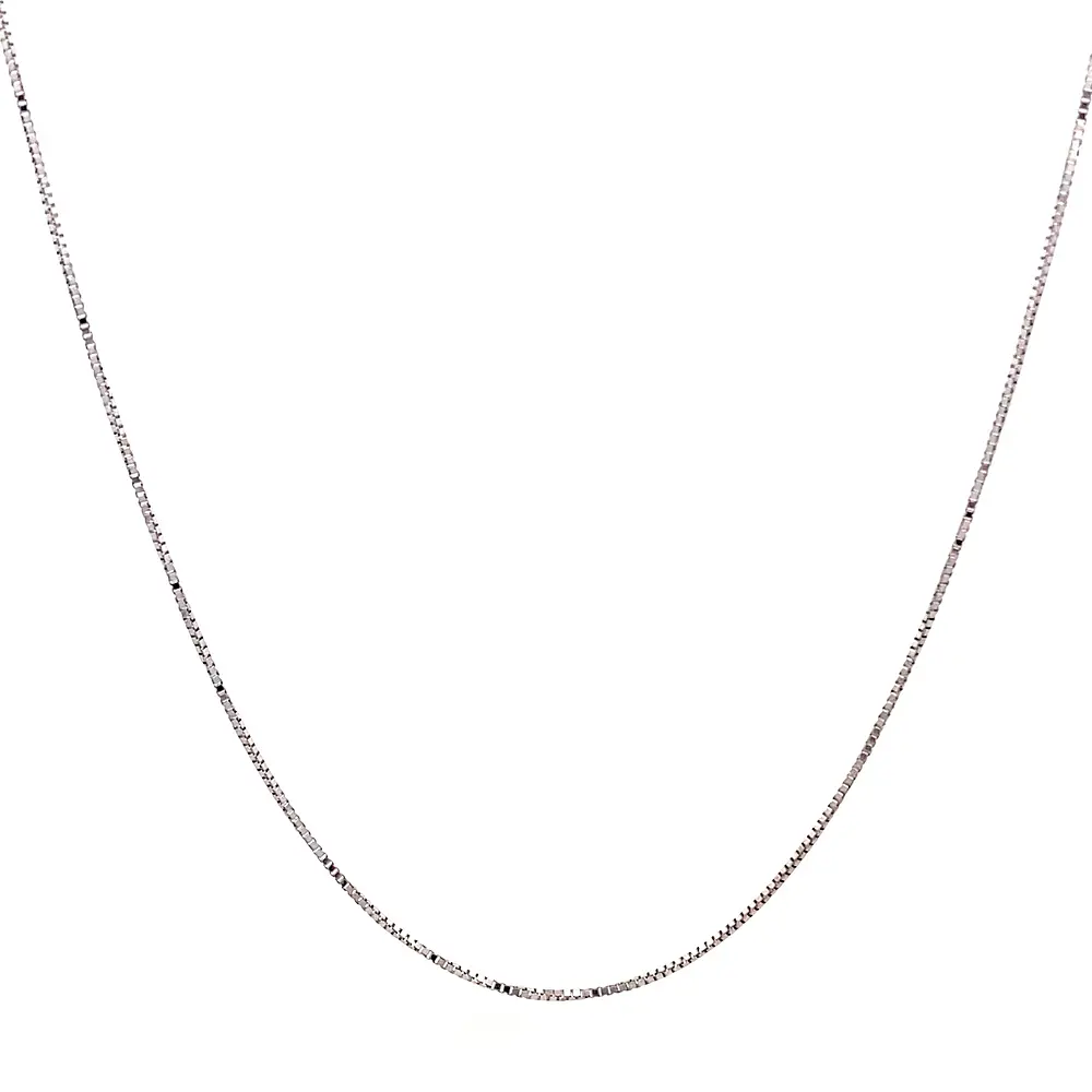 Cadena Veneciana de Oro Blanco 18K