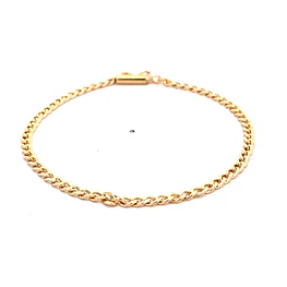 Pulsera Barbada de Oro Amarillo 18K