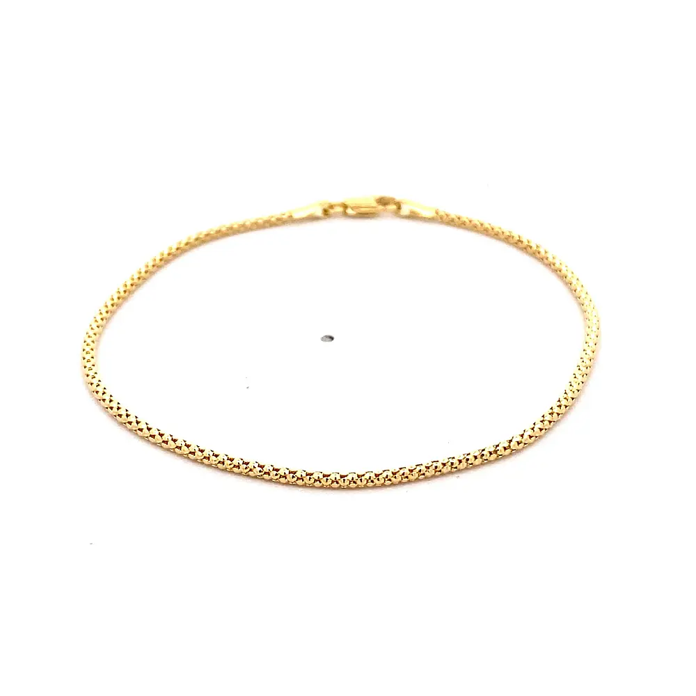 Pulsera Popcorn de Oro Amarillo 18K