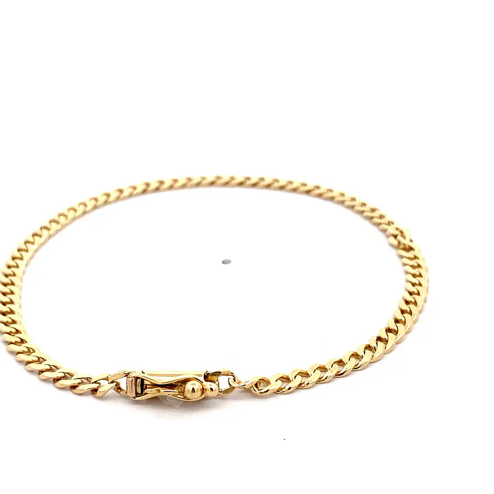Pulsera Groumet de Oro Amarillo 18K