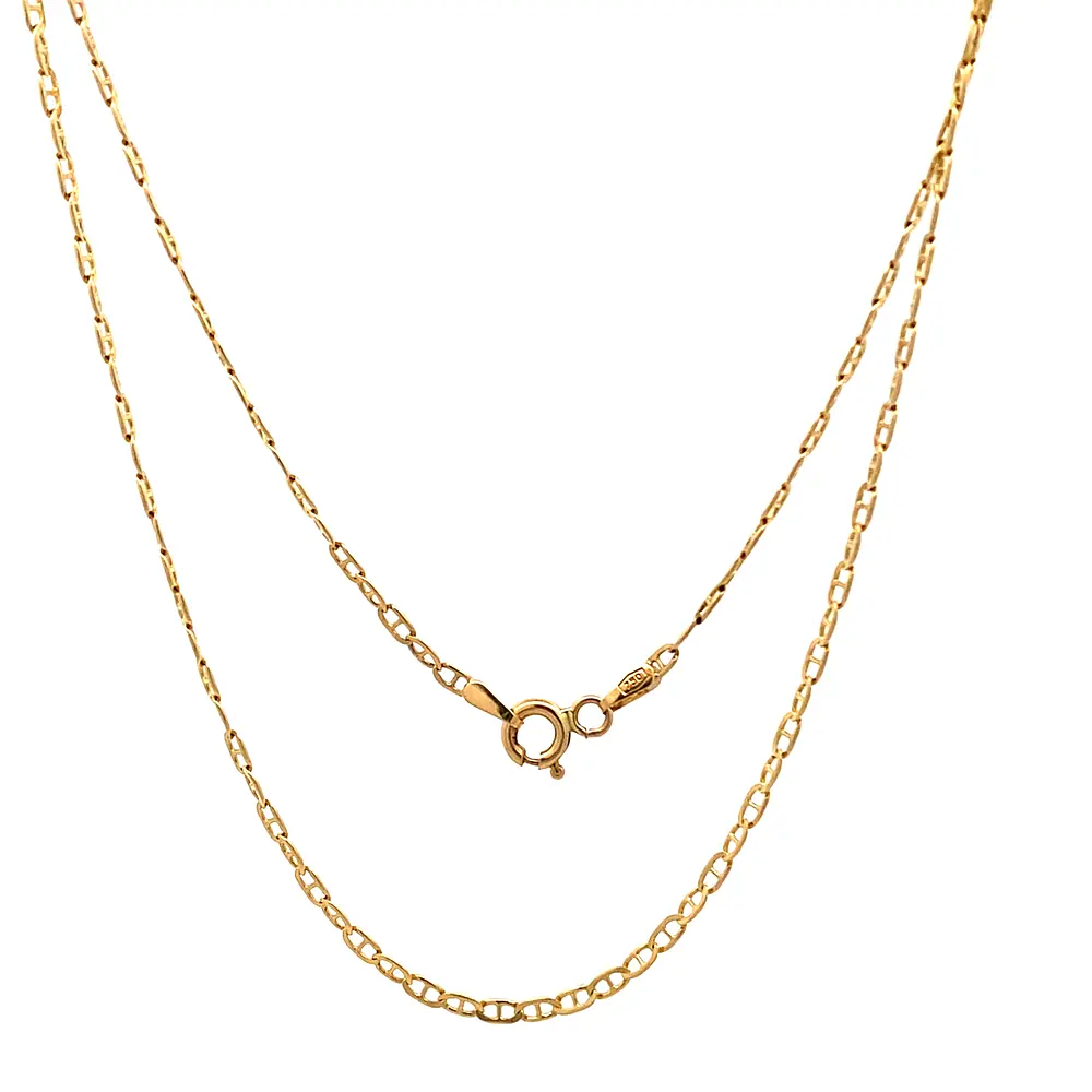 Cadena Banana de Oro Amarillo 18K