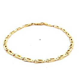 Pulsera Ojo Perdiz de Oro Amarillo 18K