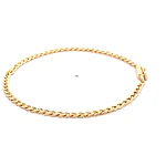 Pulsera Barbada de Oro Amarillo 18K