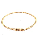 Pulsera Barbada de Oro Amarillo 18K