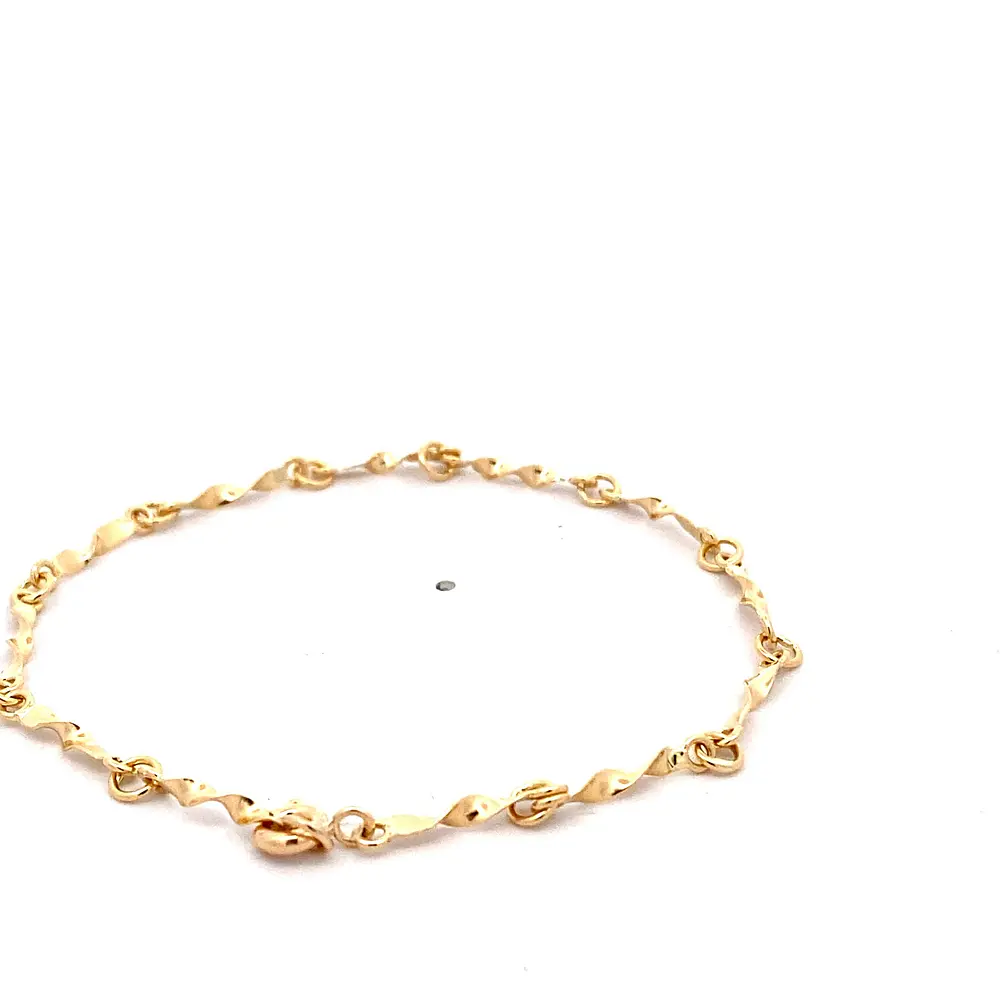 Pulsera Espirales de Oro Amarillo 18K