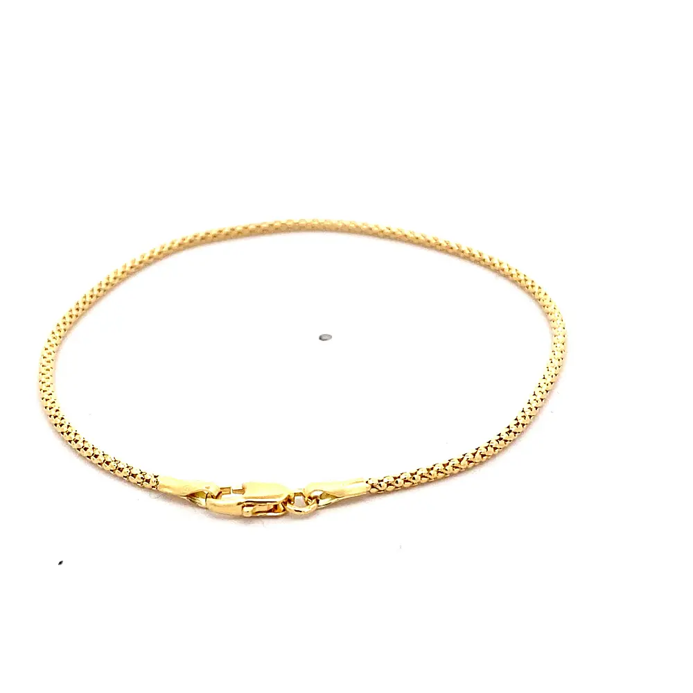Pulsera Popcorn de Oro Amarillo 18K