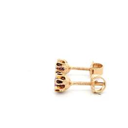 Aros Cuello de Payaso para Bebé en Oro Amarillo 18K