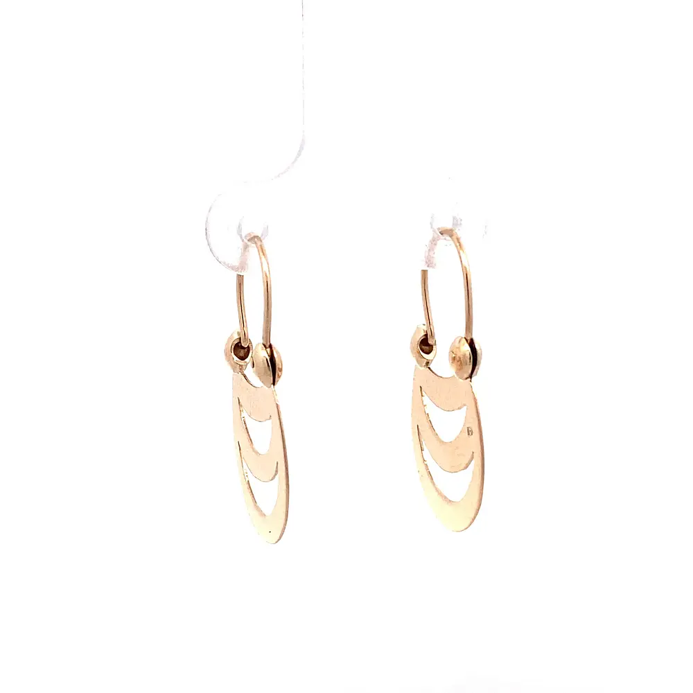 Aros Araucanos de Oro Amarillo 18K