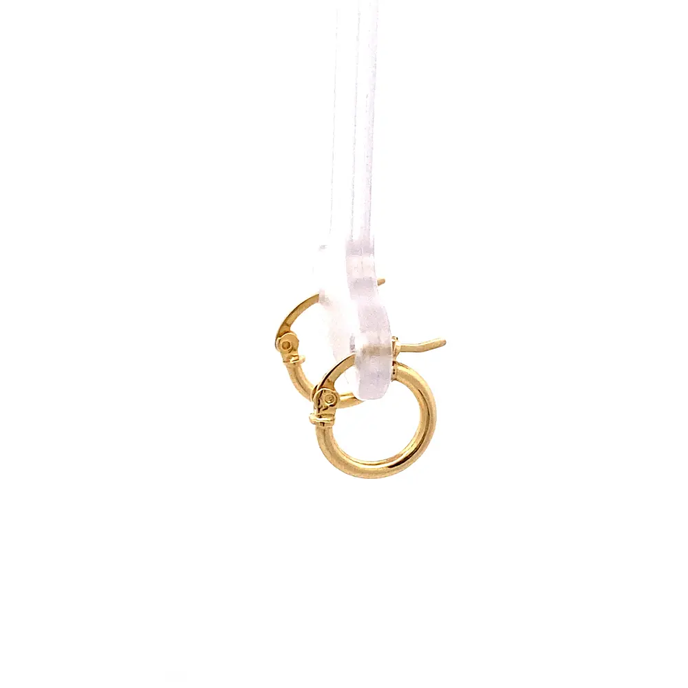 Aros Tubulares de Oro Amarillo 18K