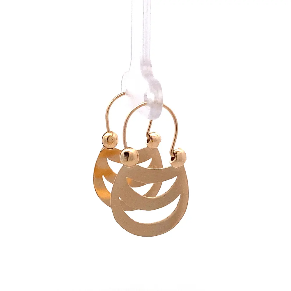 Aros Araucanos de Oro Amarillo 18K