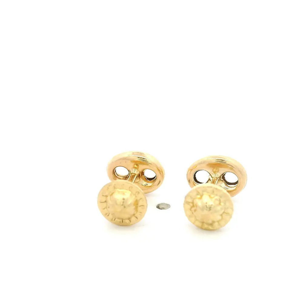 Aros Marinero para Bebé en Oro Amarillo 18K