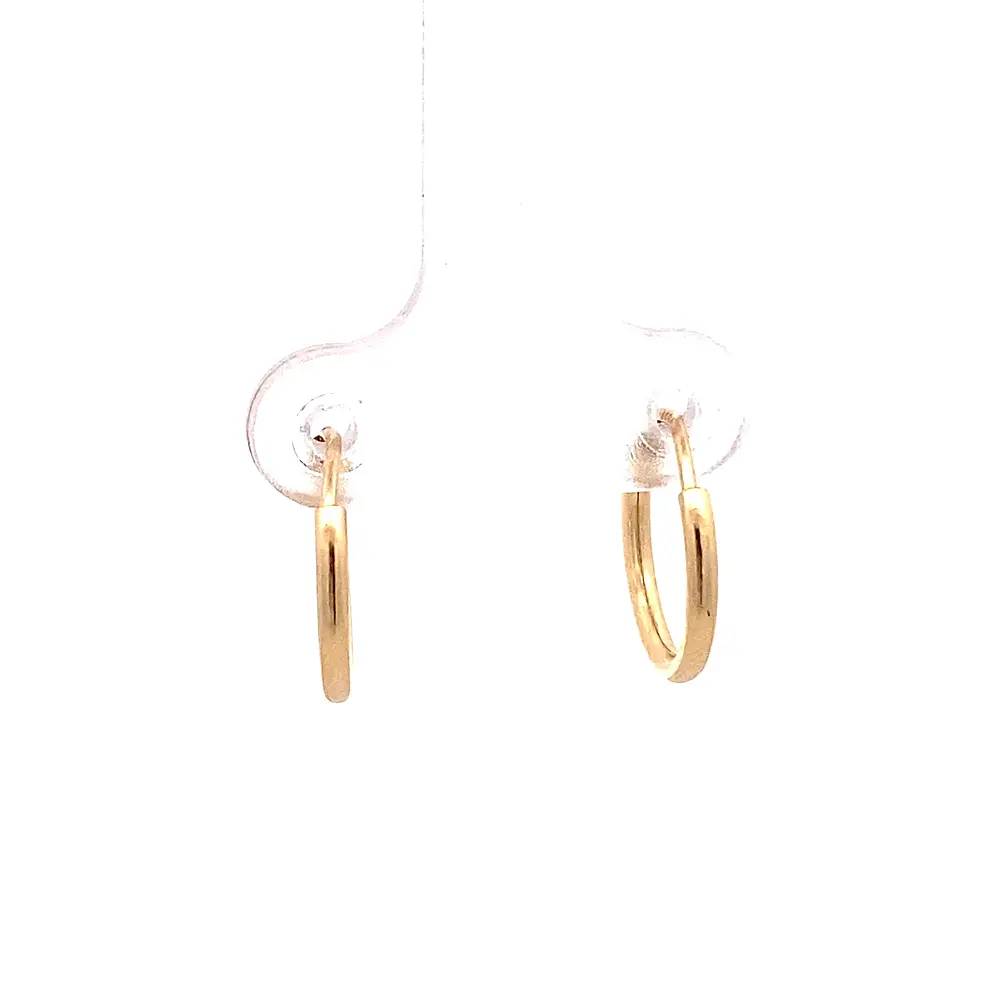 Aros Tubulares de Oro Amarillo 18K