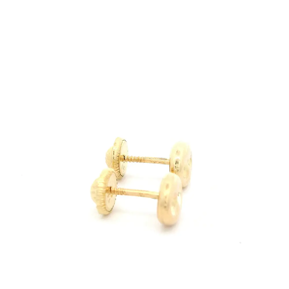 Aros Marinero para Bebé en Oro Amarillo 18K