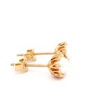 Aros Cuello de Payaso de Oro Amarillo 18K con Perla