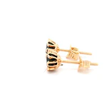 Aros Cuello de Payaso de Oro Amarillo 18K