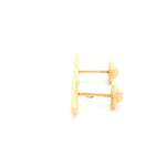 Aros Alas para Bebé de Oro Amarillo 18K