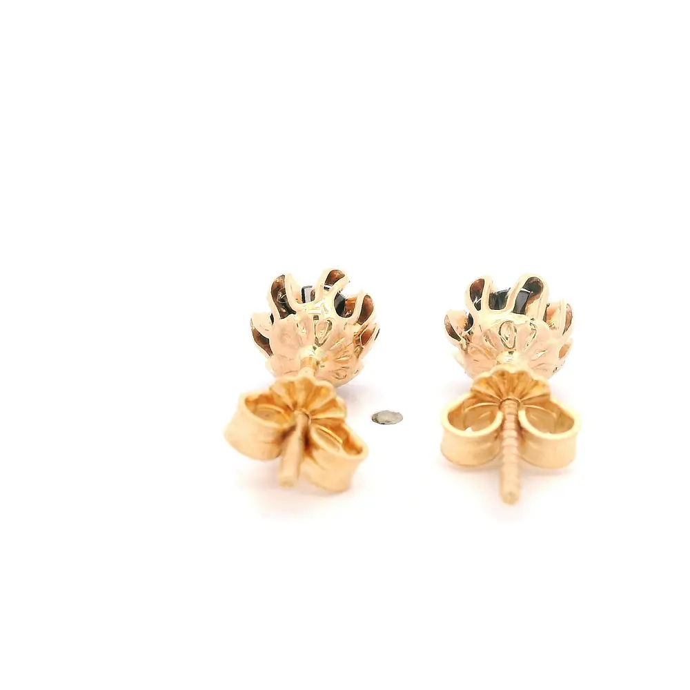 Aros Cuello de Payaso de Oro Amarillo 18K