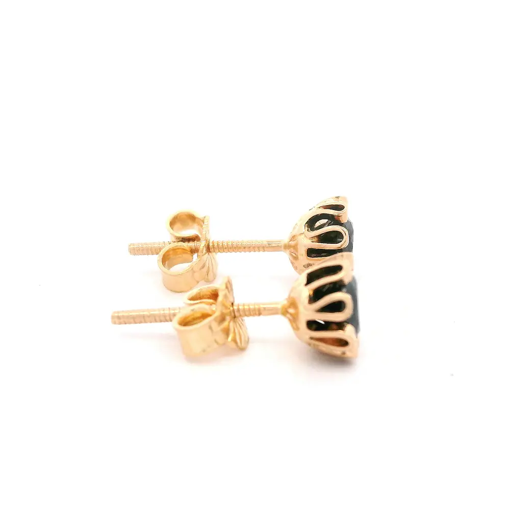 Aros Cuello de Payaso de Oro Amarillo 18K