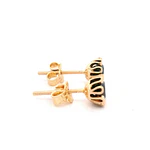 Aros Cuello de Payaso de Oro Amarillo 18K