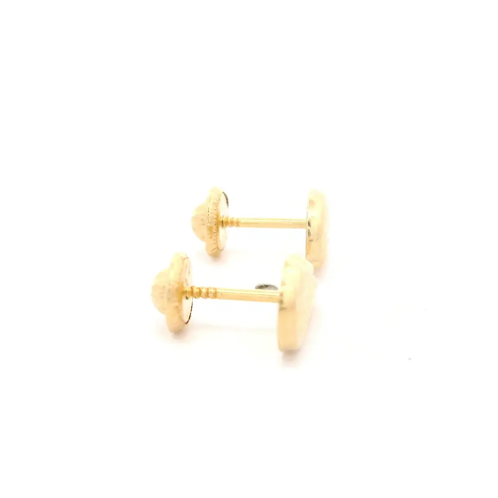 Aros Alas para Bebé de Oro Amarillo 18K