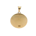 Colgante Circular Sagitario de Oro Amarillo 18K Mateado