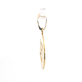 Colgante Circular Letra E Calada de Oro Amarillo 18K