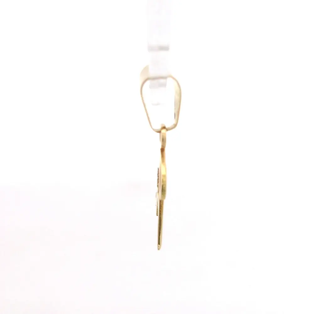 Colgante Letra A Cursiva Calada de Oro Amarillo 18K