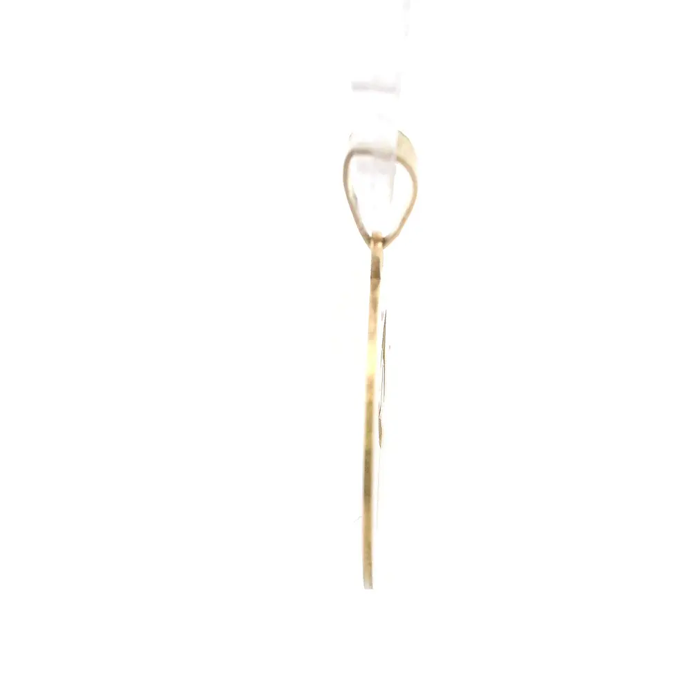 Colgante Circular Sagitario de Oro Amarillo 18K Mateado