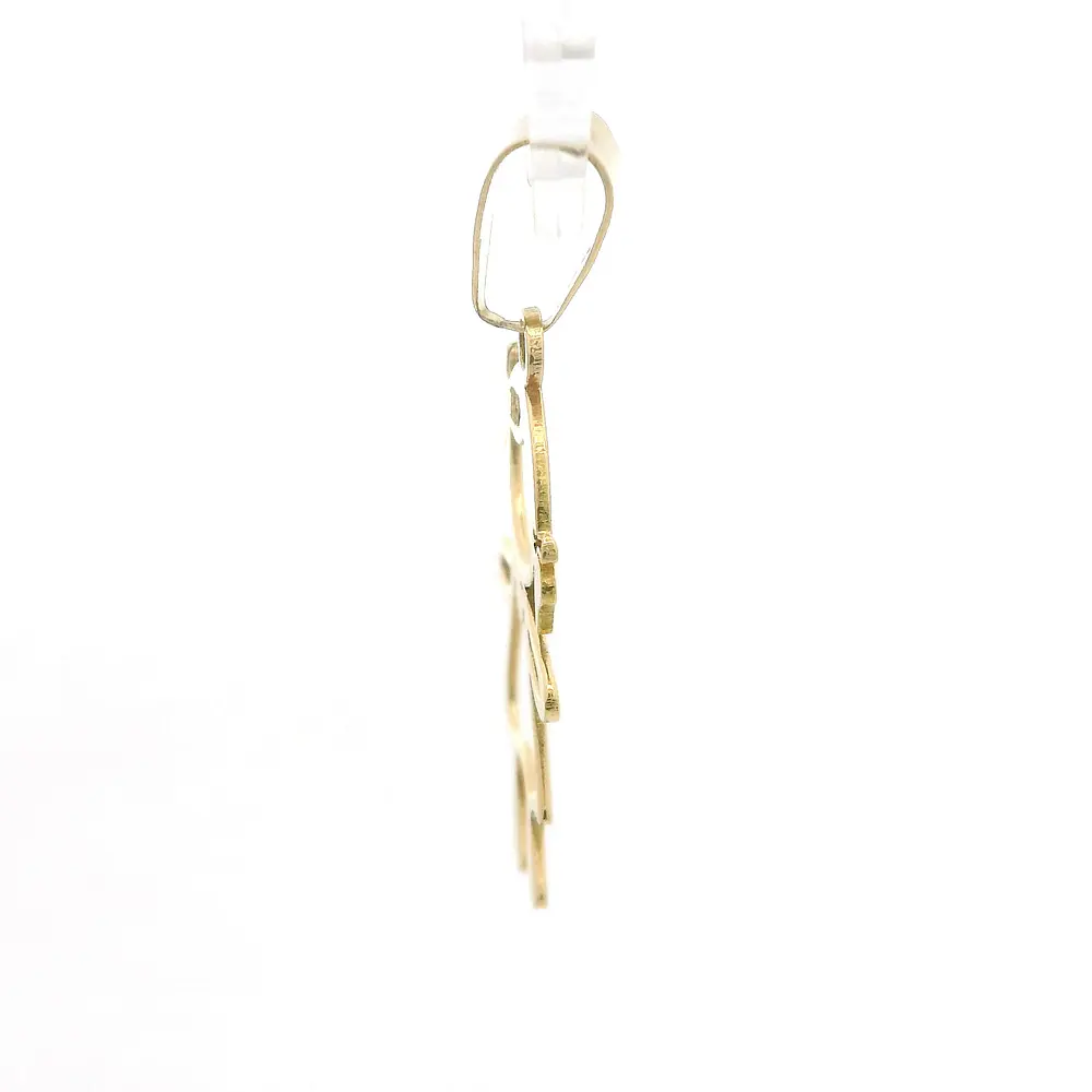 Colgante Niña Calada de Oro Amarillo 18K