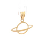 Colgante Saturno de Oro Amarillo 18K