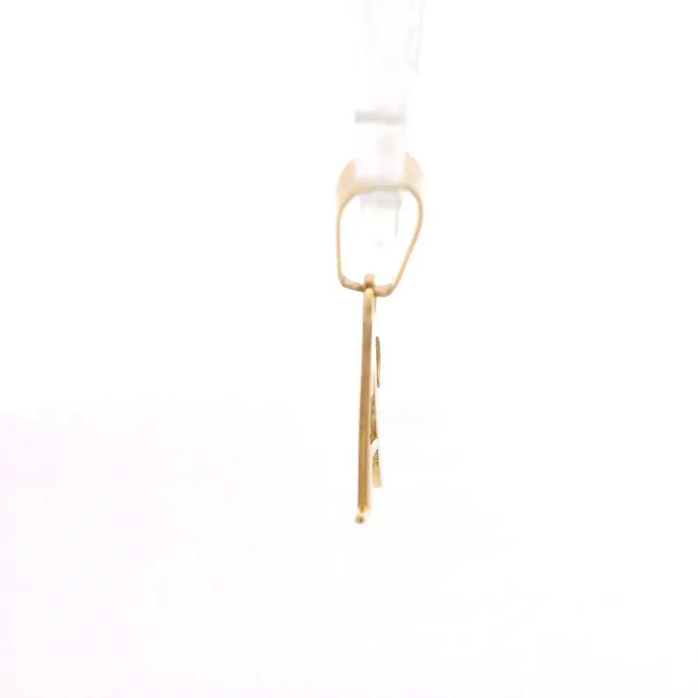 Colgante Letra A Cursiva Calada de Oro Amarillo 18K