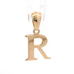 Colgante Letra R de Oro Amarillo 18K