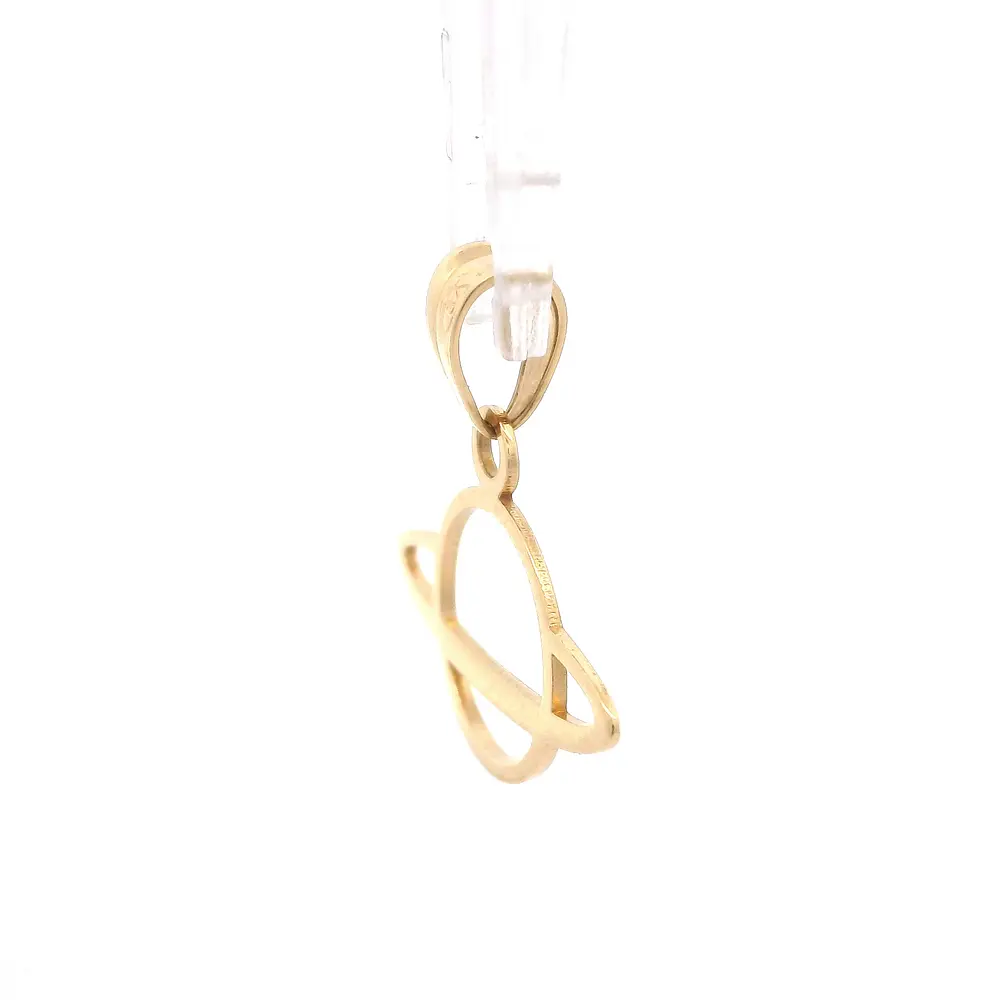 Colgante Saturno de Oro Amarillo 18K